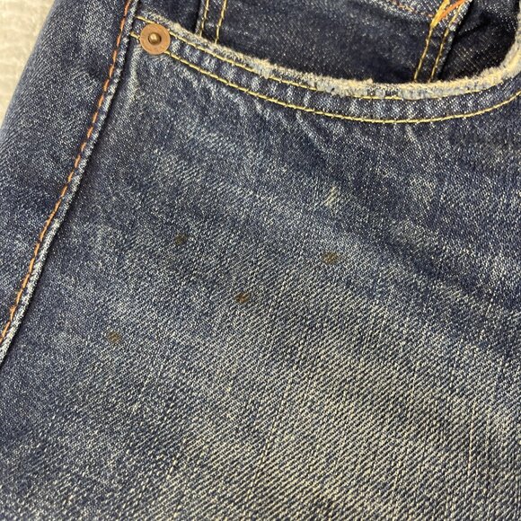 Denim & Supply Ralph Lauren Jeans Blue Distressed Slim Cut Off 34x**30** Read** - Picture 13 of 16